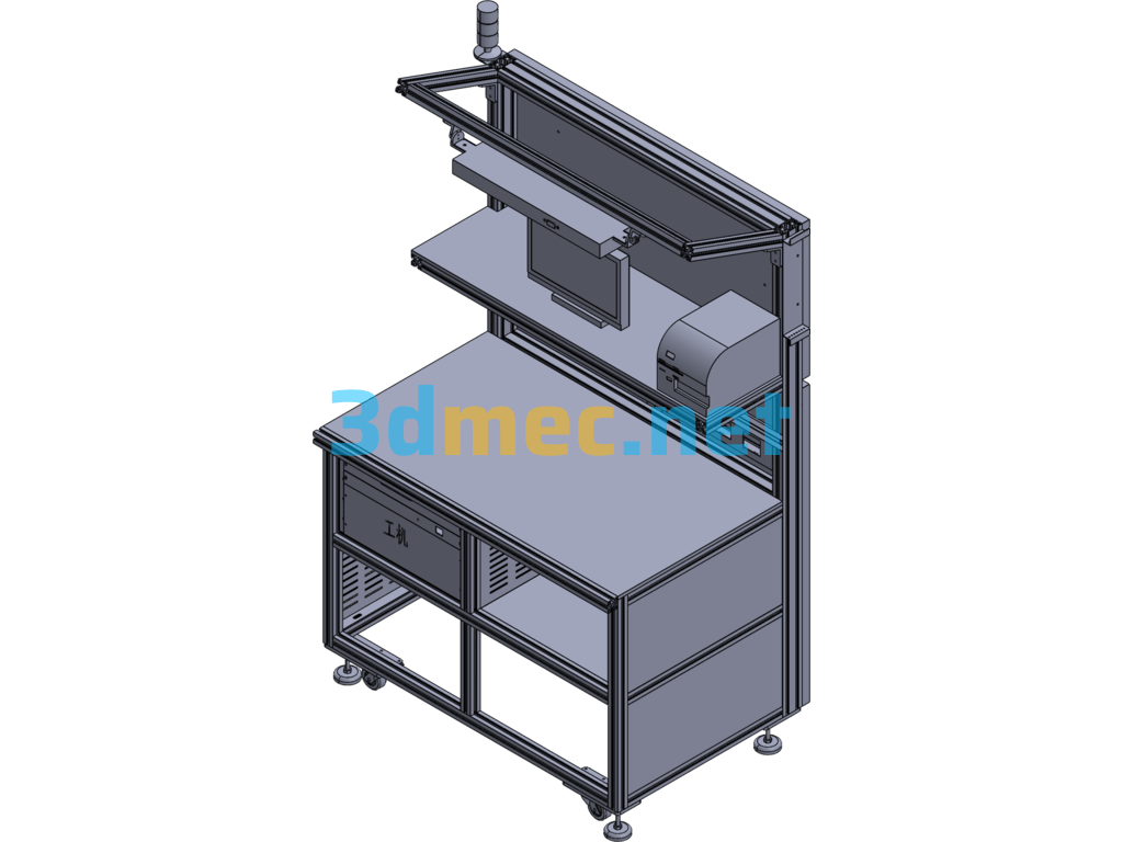 Workbench, Work Table - 3D Model SolidWorks Free Download