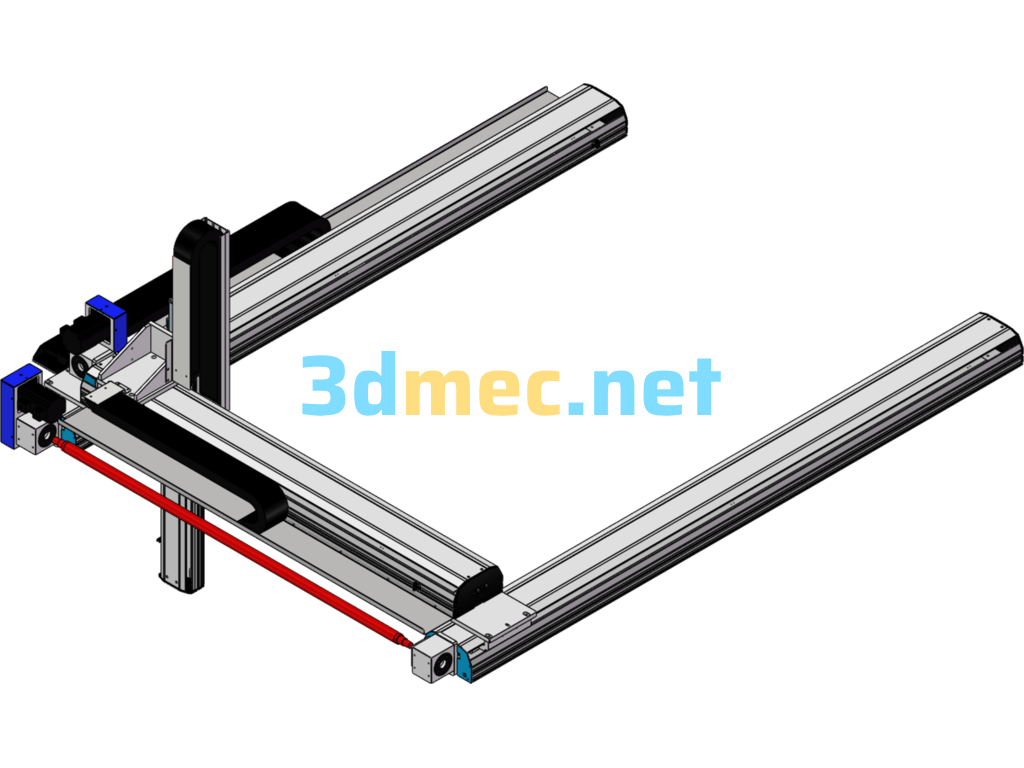 3-Axis Cartesian Robot - 3D Model SolidWorks Free Download