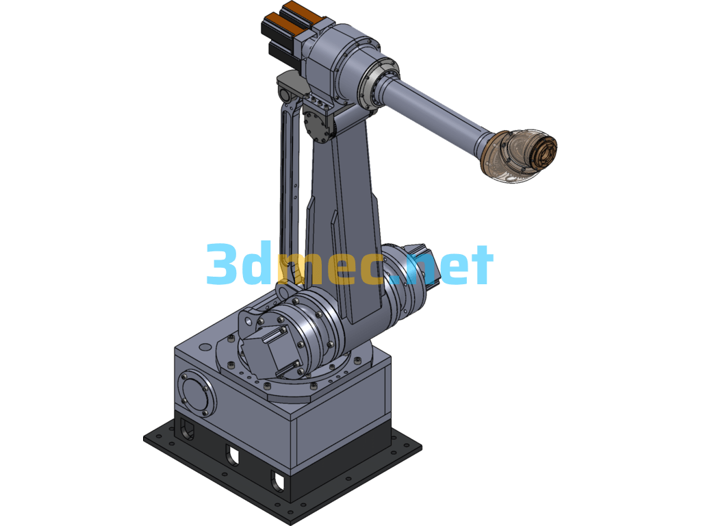 Hollow Eccentric 6-DOF Robot - 3D Model SolidWorks Free Download