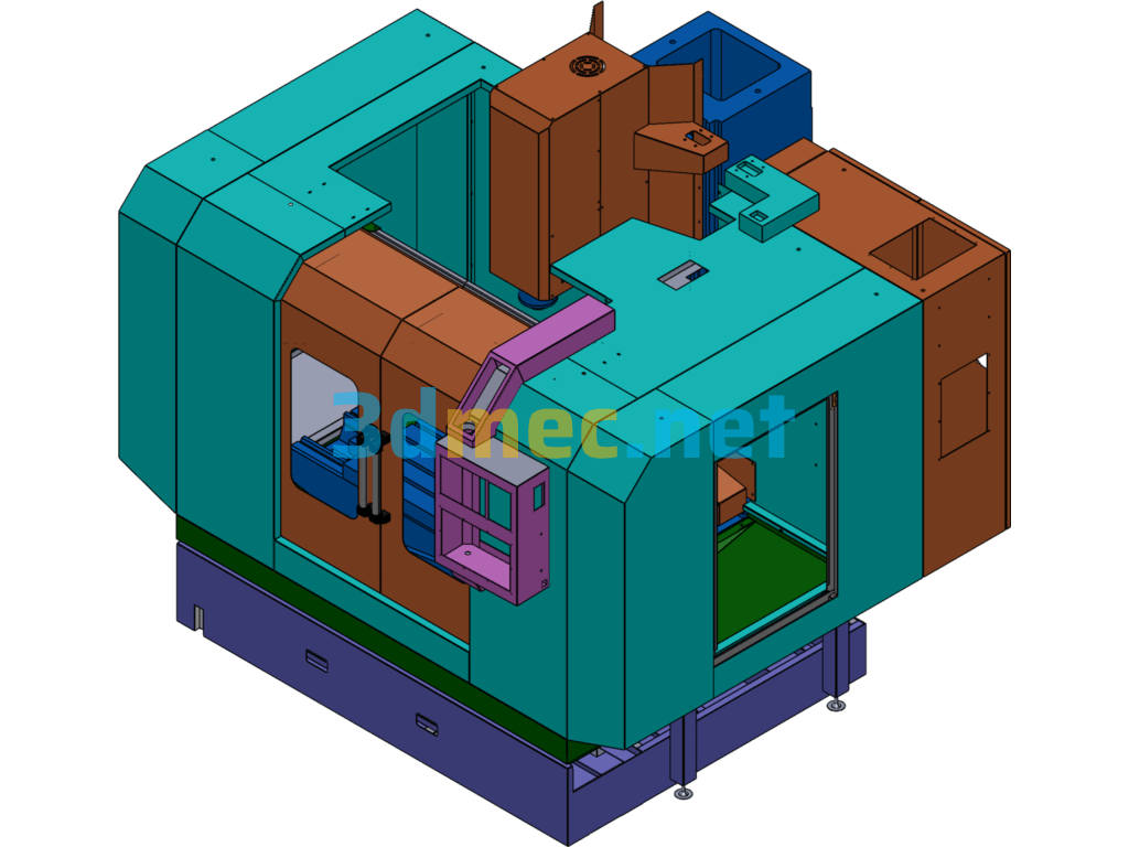 Vertical Machining Center 1100X900 - 3D Model SolidWorks Free Download