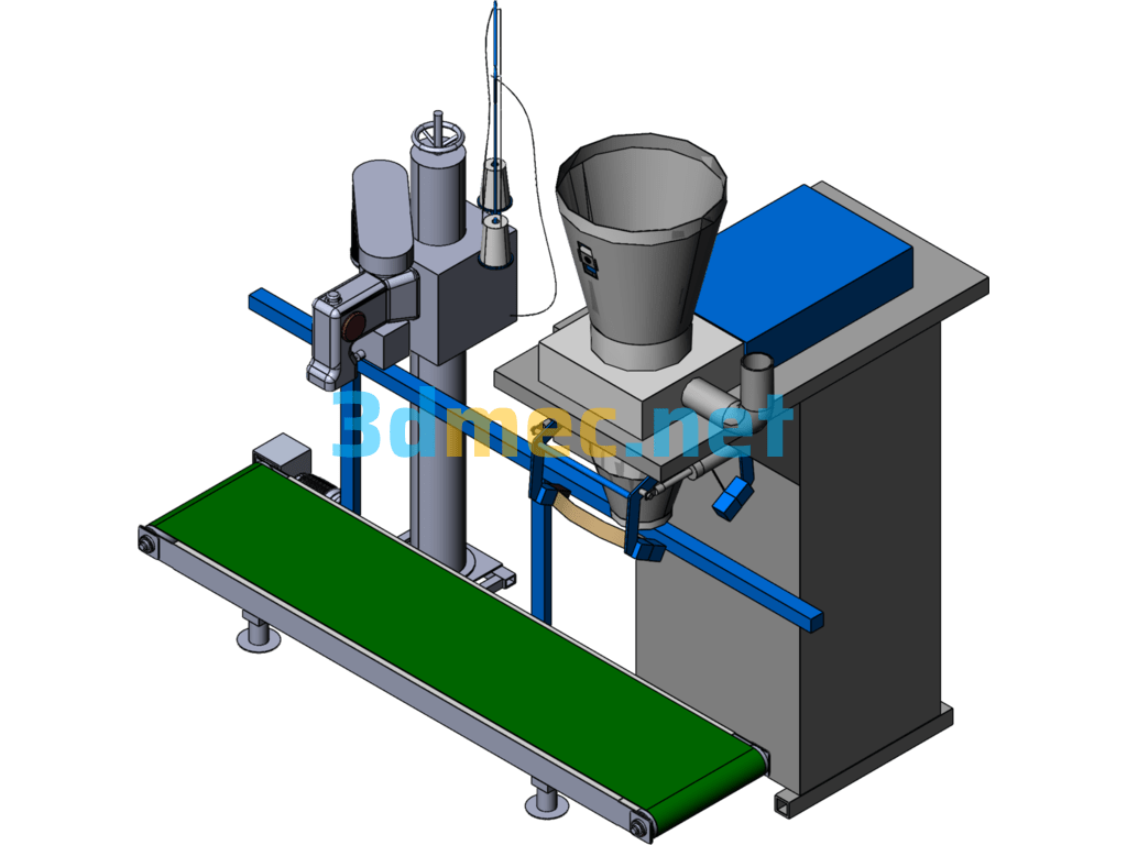 Small Bag Packaging Machine, Powder Packaging Machine, Granule Packaging Machine - 3D Model SolidWorks Free Download