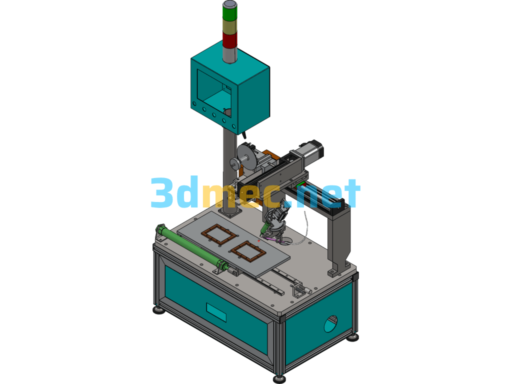 Automatic Soldering Machine Designed By SolidWorks - 3D Model SolidWorks Free Download