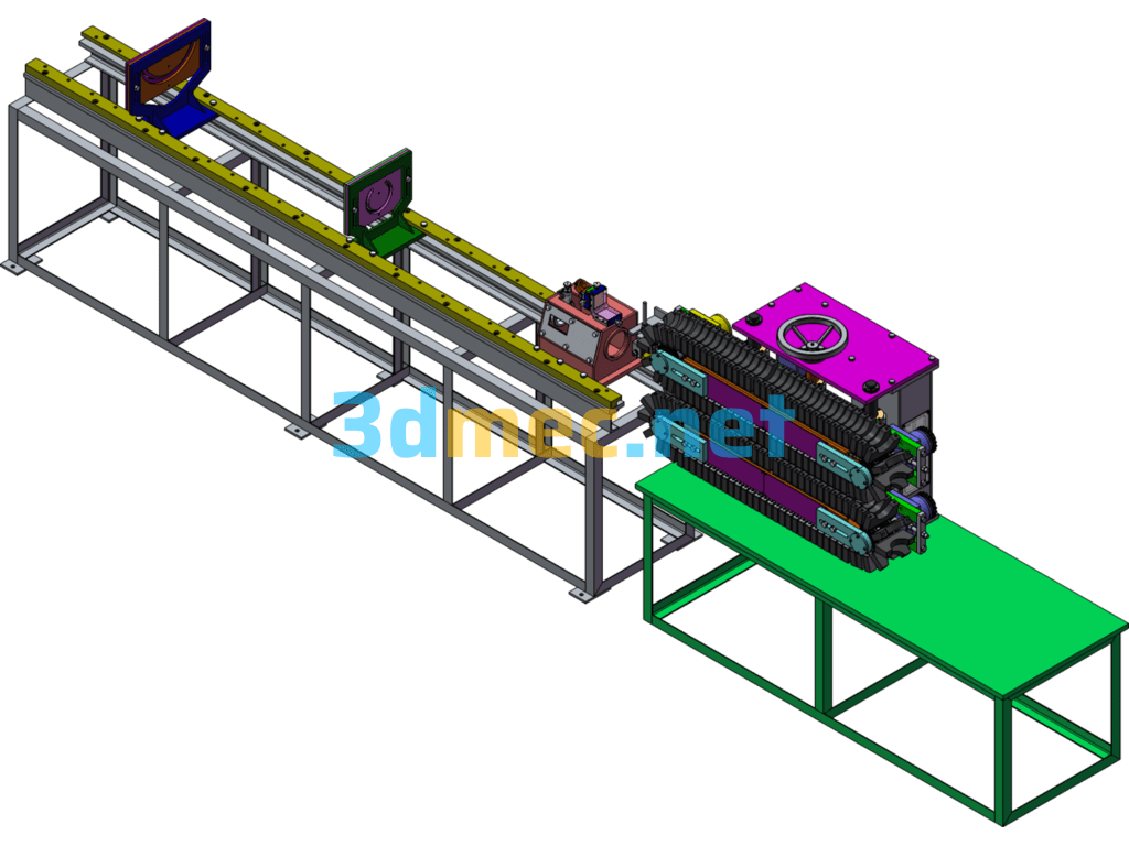 Stainless Steel Pipe Welding Machine - 3D Model SolidWorks Free Download