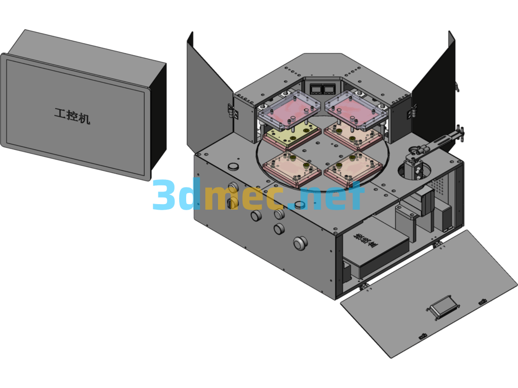 PCB Function Test Machine - 3D Model SolidWorks Free Download