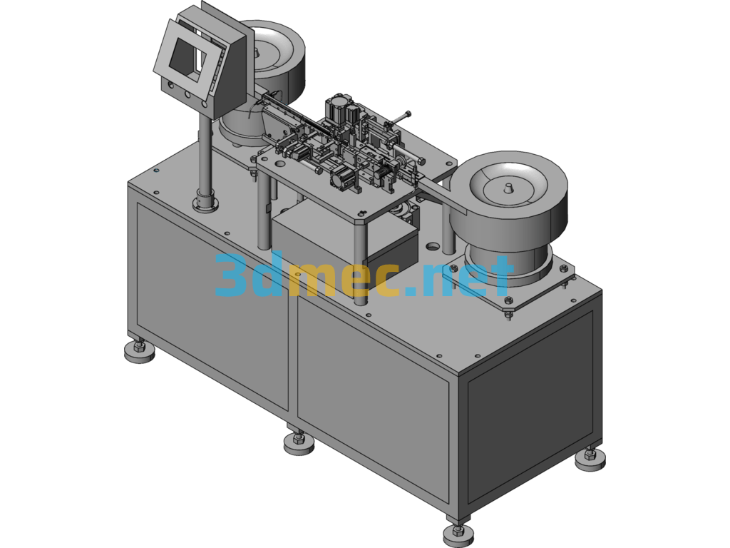 Terminal Riveting And Pressing Machine - 3D Model SolidWorks Free Download