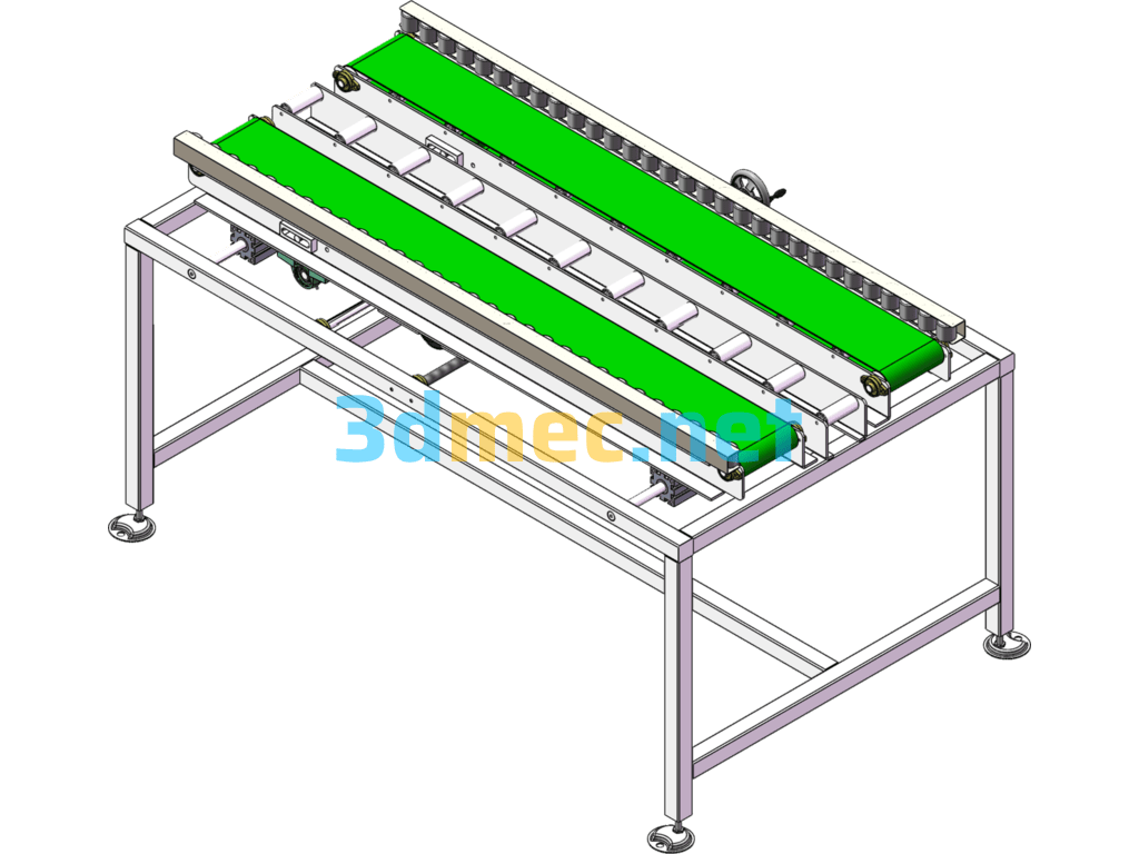 Opening And Closing Belt Line - 3D Model SolidWorks Free Download