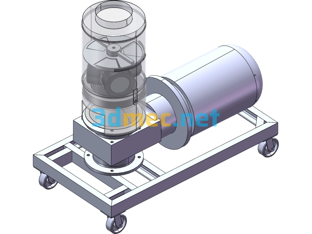 Biomass Straw Flat Die Pelletizer (Right Angle Type) 3D Model (SolidWorks Design, Sldprt/Sldasm Files Provided) - 3D Model SolidWorks Free Download