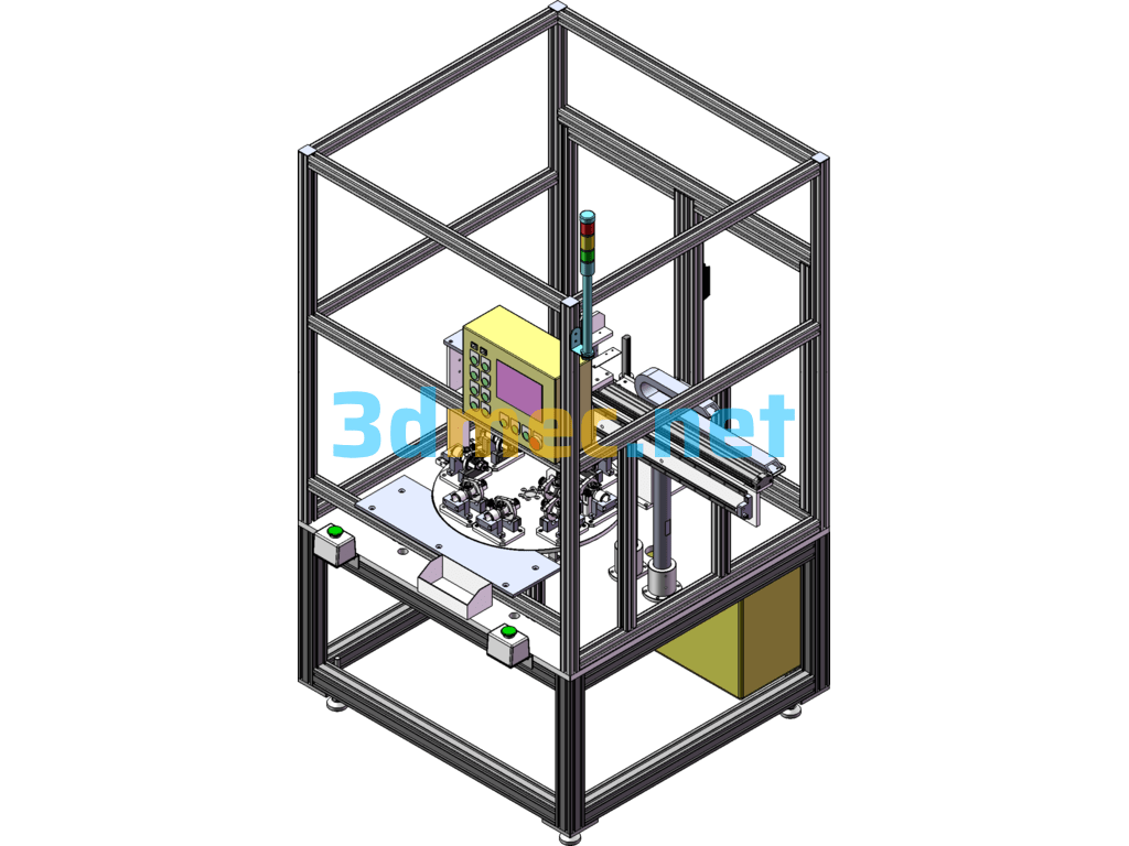 Divider Multi-Station Automatic Detection And Assembly Machine - 3D Model SolidWorks Free Download