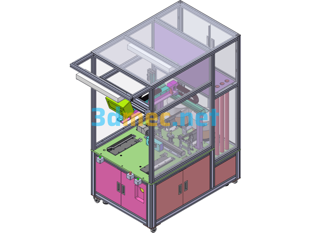 Screw Hot Embedding Equipment - 3D Model SolidWorks Free Download