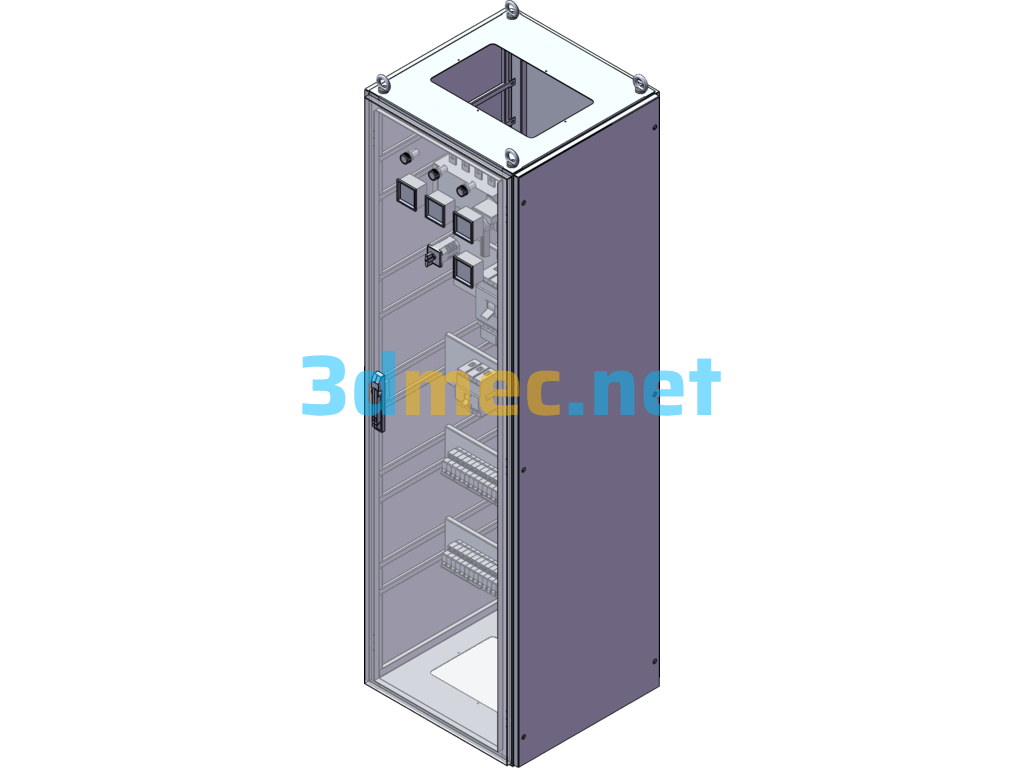 2000x600x600 Distribution Box 3D Model (SolidWorks Design, Sldprt/Sldasm Files Provided) - 3D Model SolidWorks Free Download