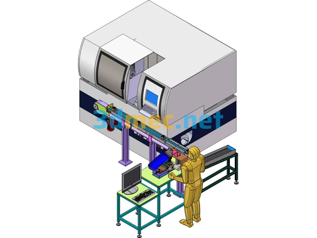 Three-Pin Ball Diameter Detection - 3D Model SolidWorks Free Download