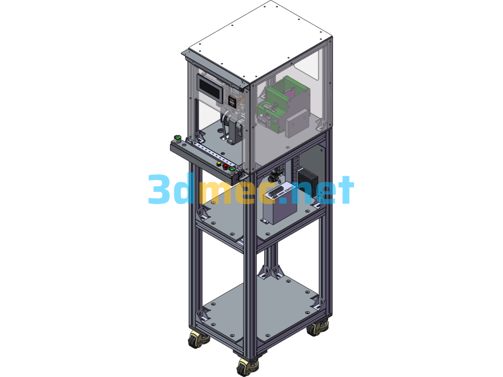 Cam Pin Press Machine - 3D Model SolidWorks Free Download