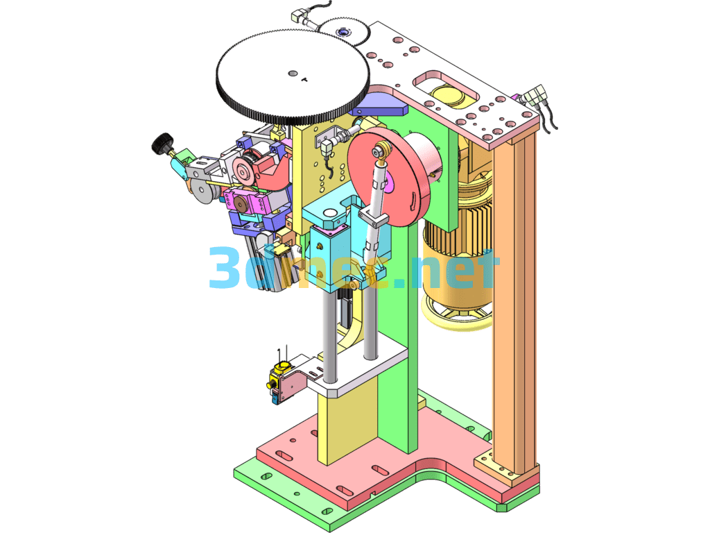 Automatic Assembly Welding Mechanism Device - 3D Model SolidWorks Free Download