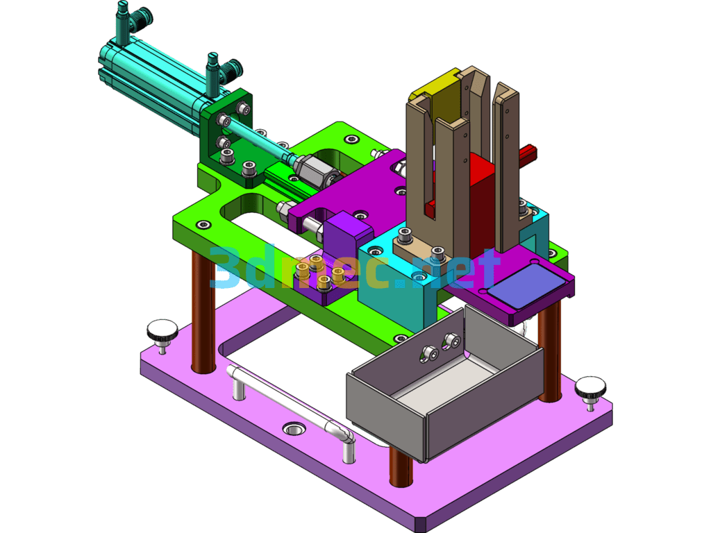 Automatic Label Discharging Mechanism - 3D Model SolidWorks Free Download