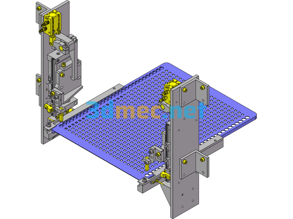 Positioning Mechanism - 3D Model SolidWorks Free Download