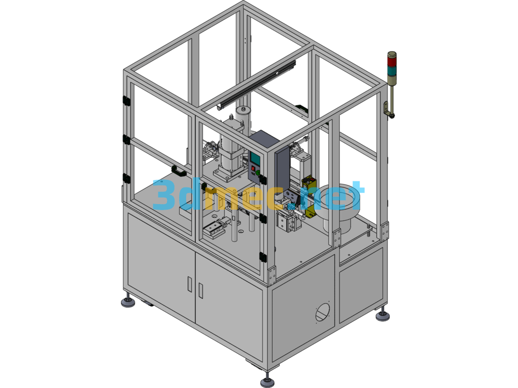 SW Fully Automatic Igniter Powder Pressing Machine - 3D Model SolidWorks Free Download