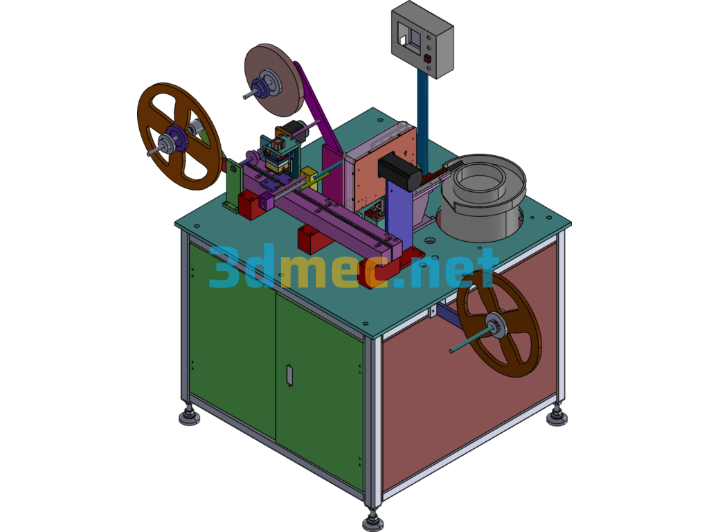 Taping Machine Robot Quick Material Taking Taping Packaging Machine (Complete Set Of Drawings) - 3D Model SolidWorks Free Download