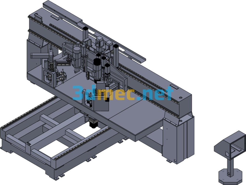 Mobile Engraving Machine - 3D Model SolidWorks Free Download