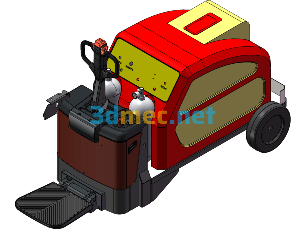 MPT Fire Truck Assembly - 3D Model SolidWorks Free Download