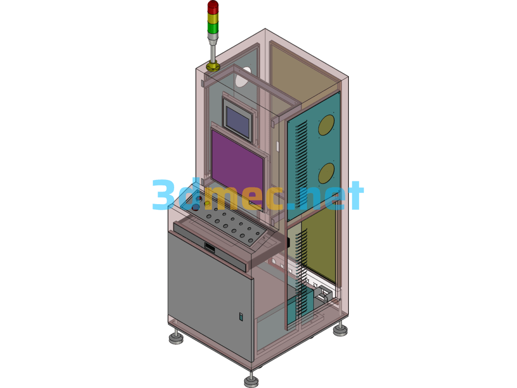 General Industrial Control Electrical Cabinet - 3D Model SolidWorks Free Download