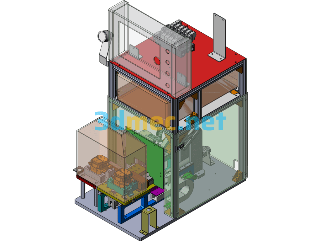 Switch Automatic Detection Equipment - 3D Model SolidWorks Free Download