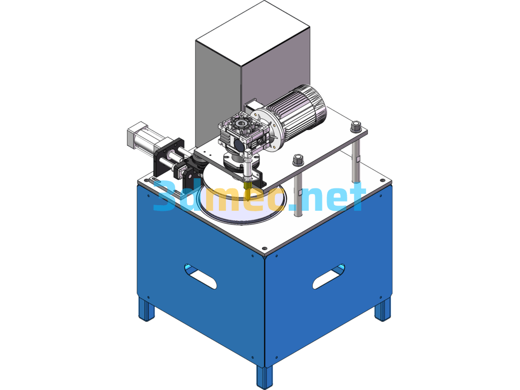 Drum Cover Round Edge Glue Injection Machine - 3D Model SolidWorks Free Download