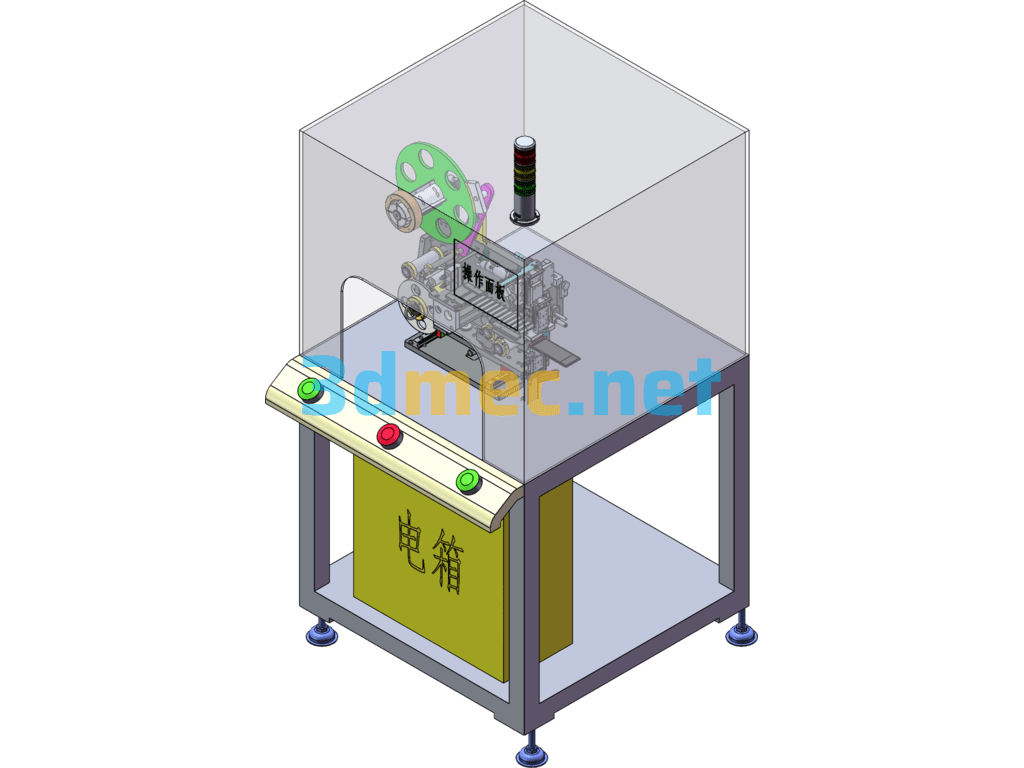 Labeling Machine - 3D Model SolidWorks Free Download