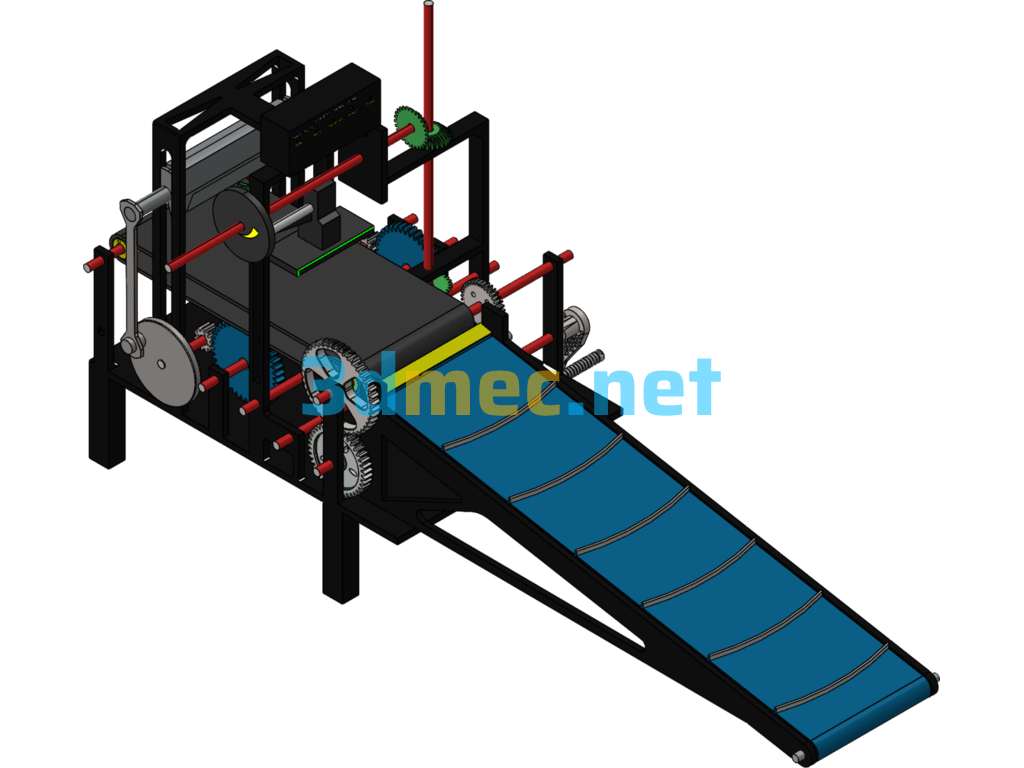 Conveyor-Fed Punching And Cutting Machines - 3D Model SolidWorks Free Download