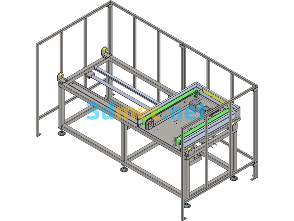 Conveyor Translation Machine - 3D Model SolidWorks Free Download