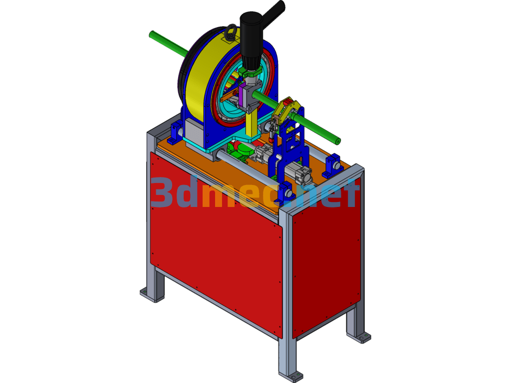 Fully Automatic CNC Pipe Bending Machine - 3D Model SolidWorks Free Download