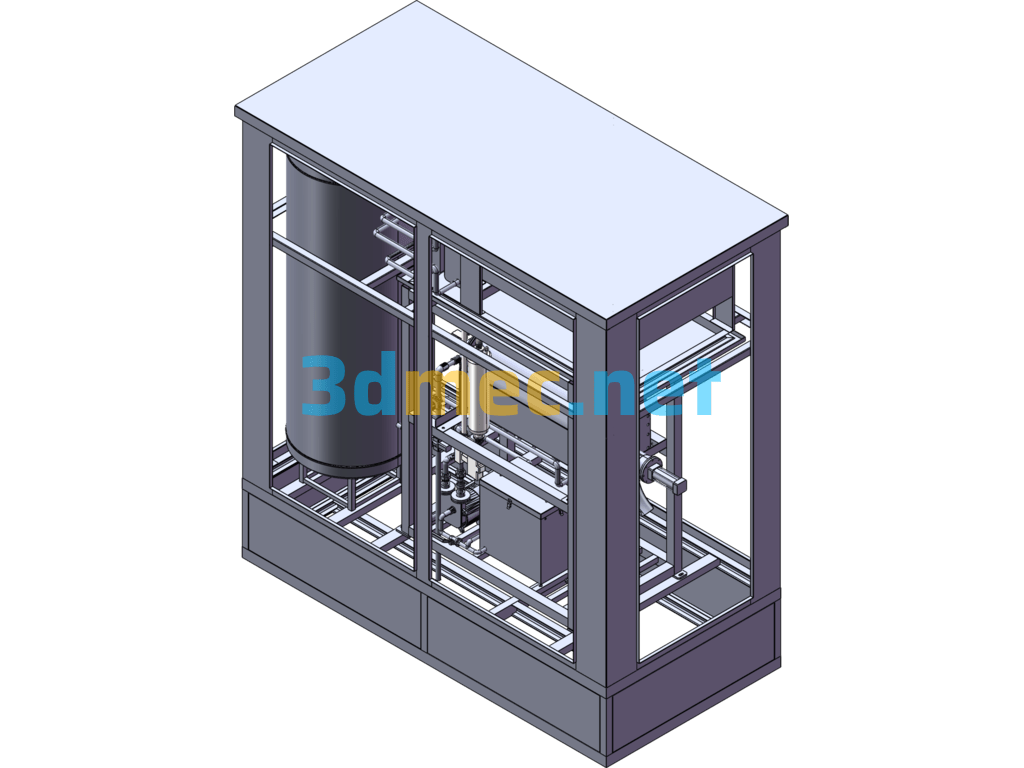 Mobile Toilet Biochemical Treatment Device - 3D Model SolidWorks Free Download