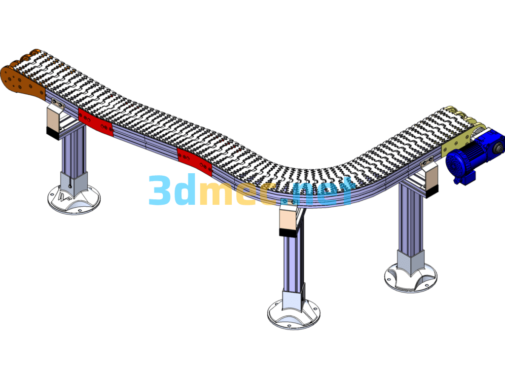 Flexible Connecting Wire - 3D Model SolidWorks Free Download