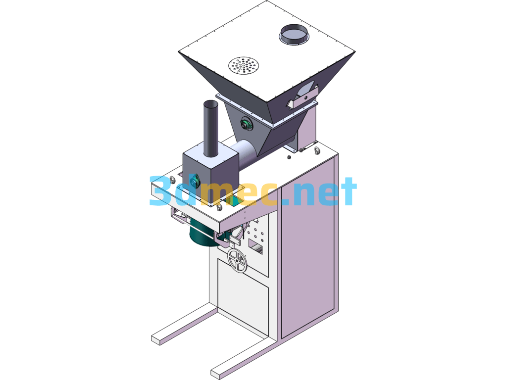 Automatic Powder Packaging Machine - 3D Model SolidWorks Free Download