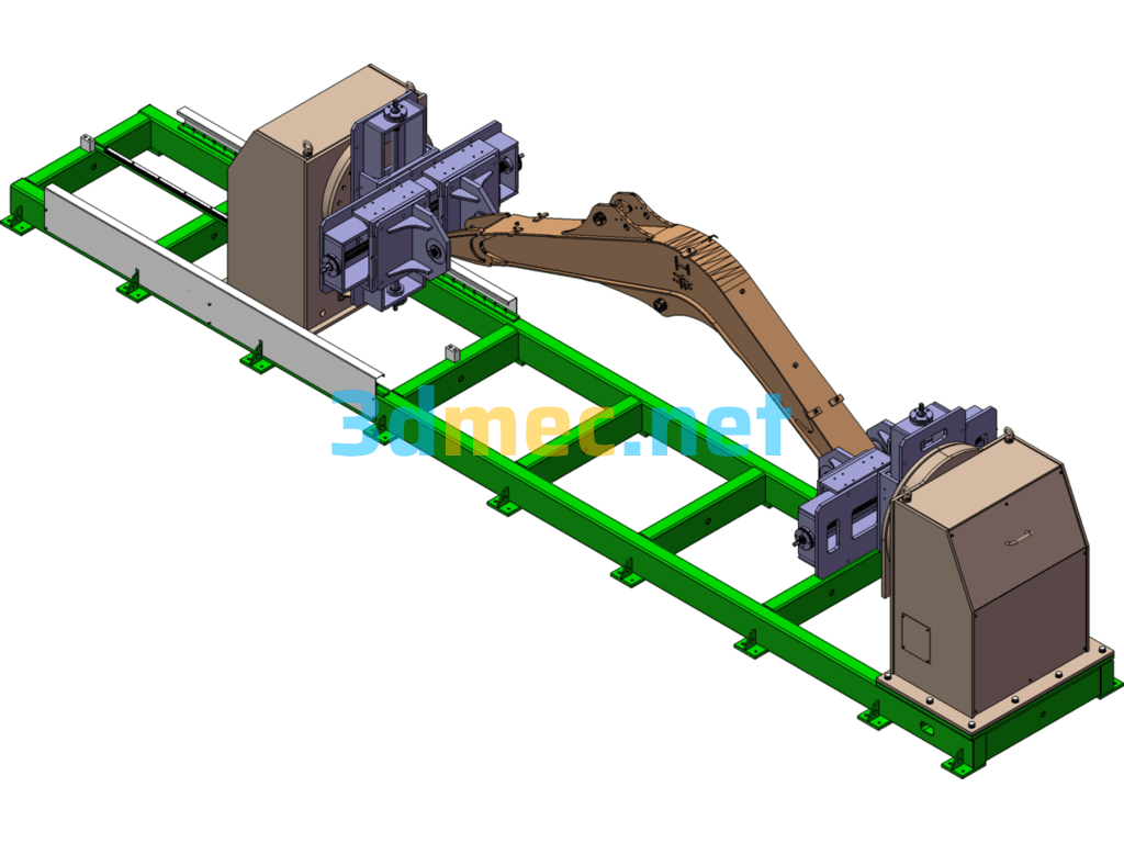 New Adjustable Head And Tail Frame Welding Positioner - 3D Model SolidWorks Free Download