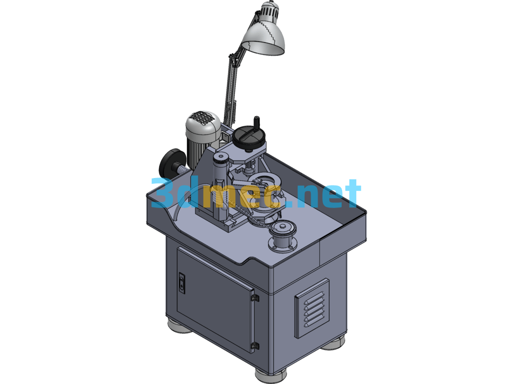 Diamond Saw Blade Sharpening Machine - 3D Model SolidWorks Free Download