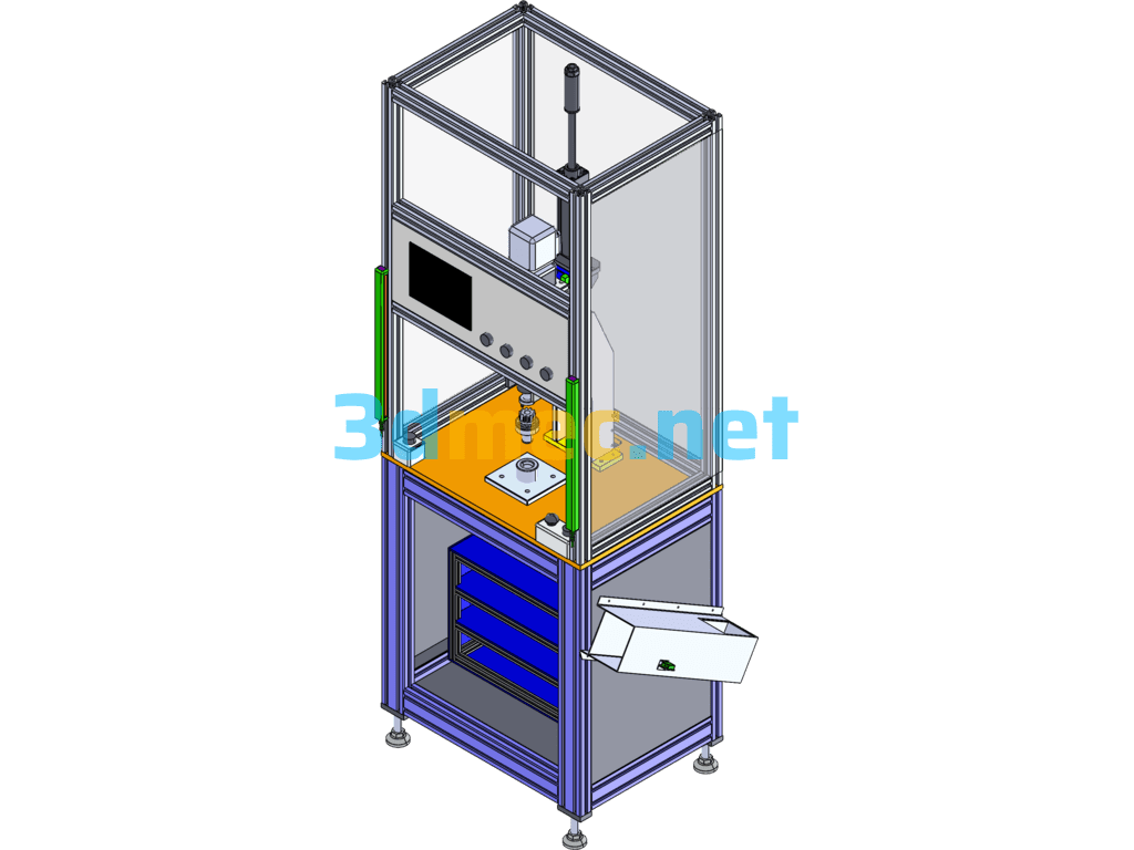 Rotary Press Machine - 3D Model SolidWorks Free Download