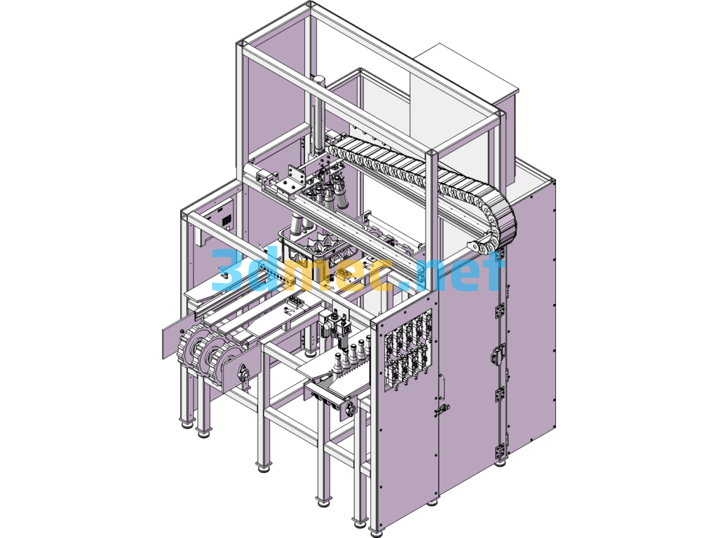 Automatic Wine Bottle Packing Machine 3d Model - 3D Model SolidWorks Free Download