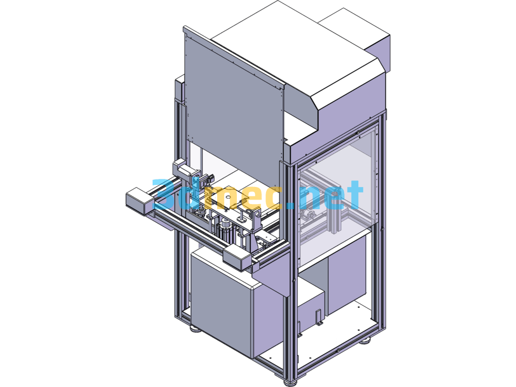 Automatic Labeling Machine - 3D Model SolidWorks Free Download