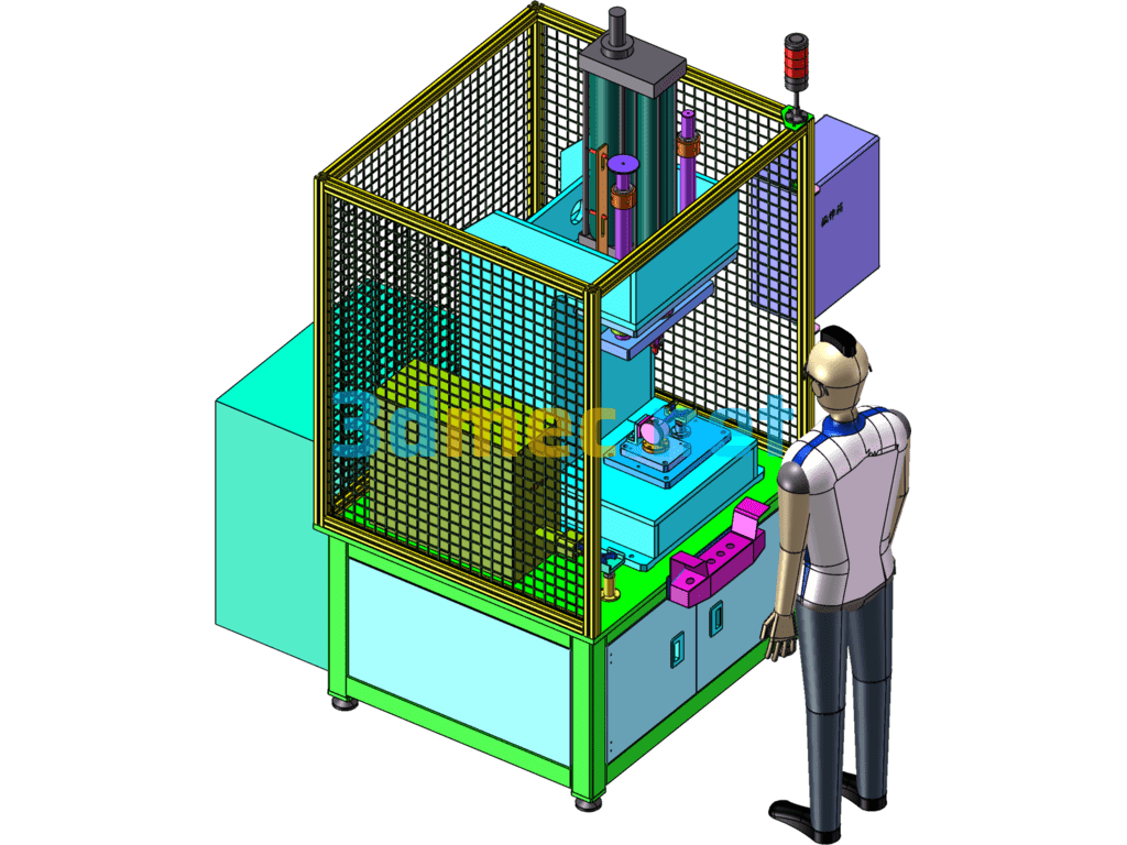 Piston Pin Press Machine - 3D Model SolidWorks Free Download