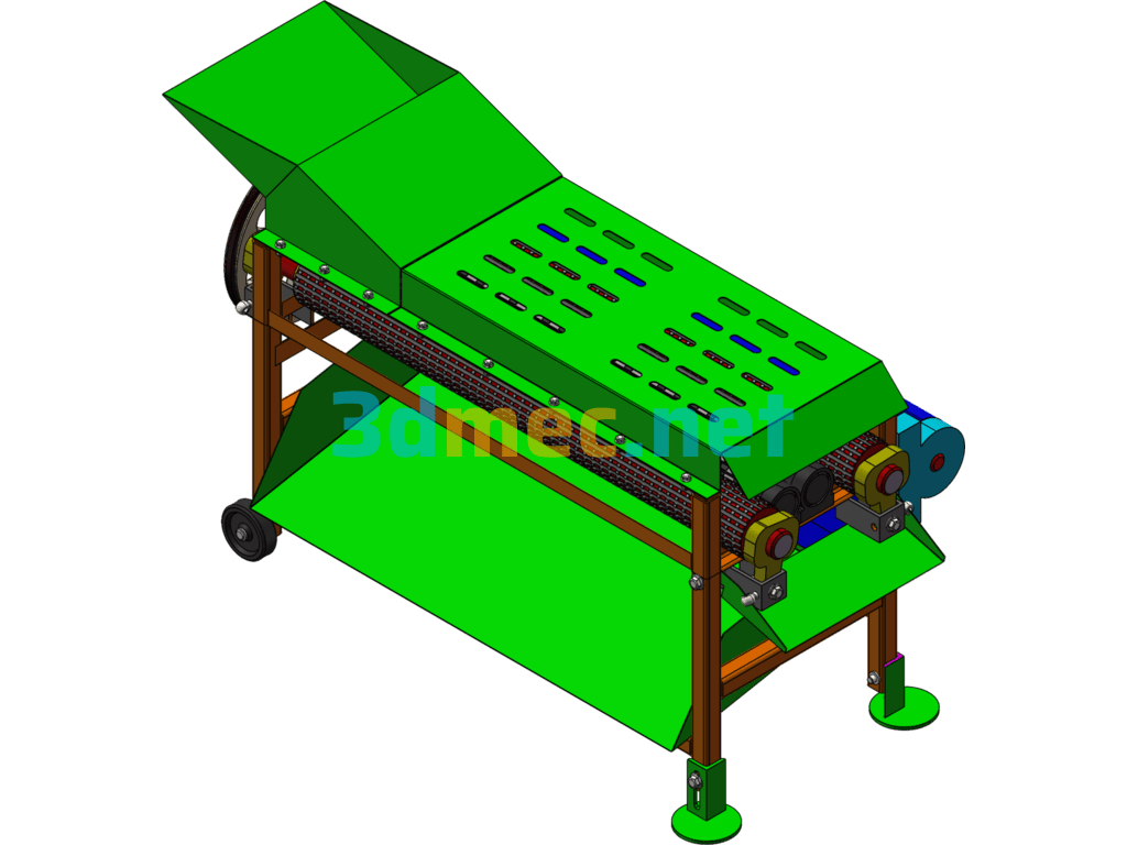 Corn Peeling Machine 2 - 3D Model SolidWorks Free Download