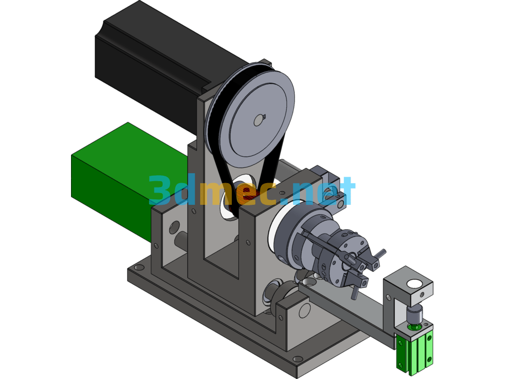 Round Wire Stripping Machine For Fully Automatic Winding Machine - 3D Model SolidWorks Free Download