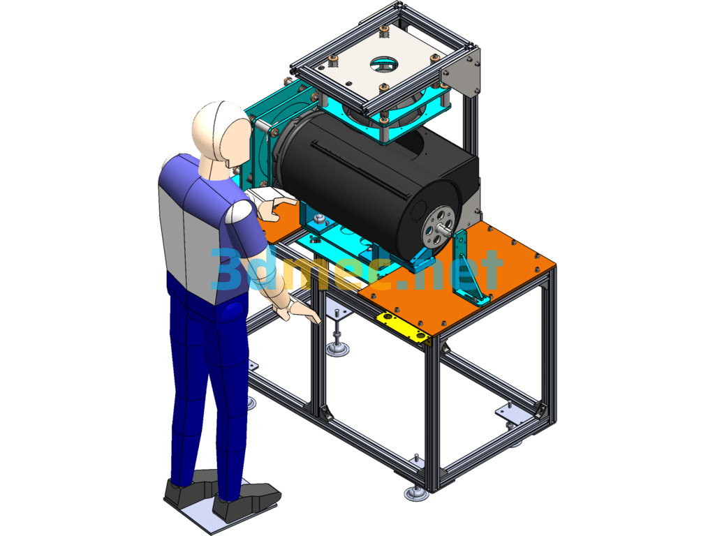 Equipment Sealing Test Machine - 3D Model SolidWorks Free Download