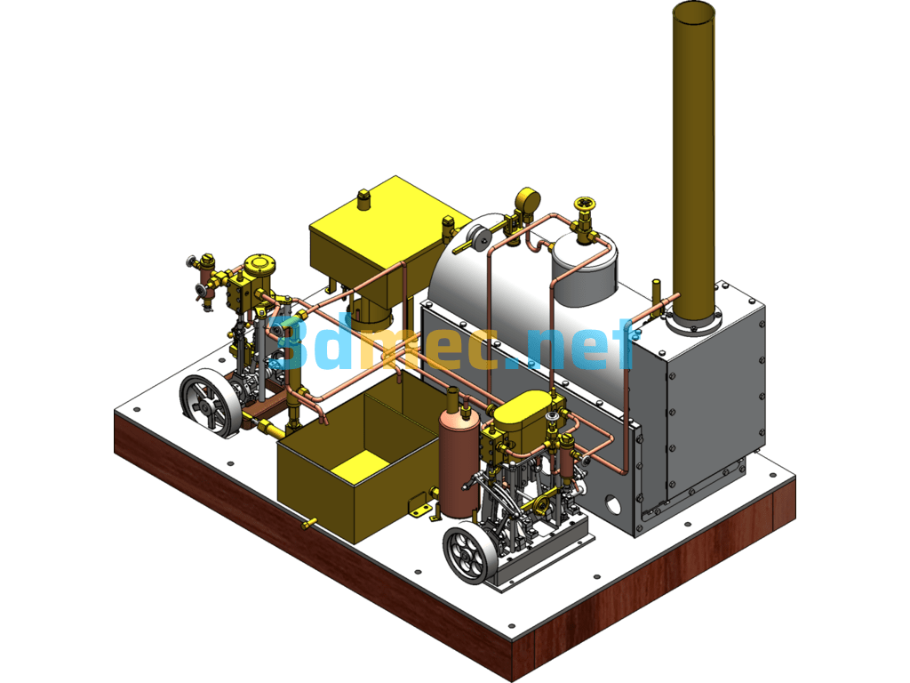 Steam Power Plant 3d Model - 3D Model SolidWorks Free Download