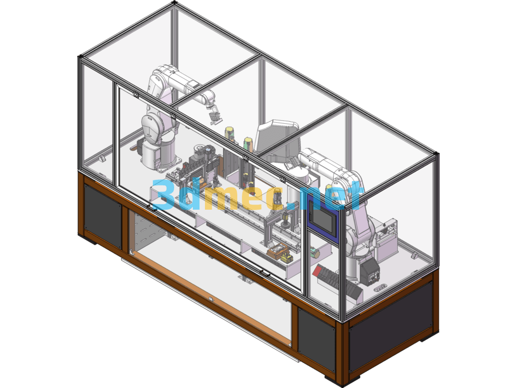 Robot Function Display Equipment - 3D Model SolidWorks Free Download