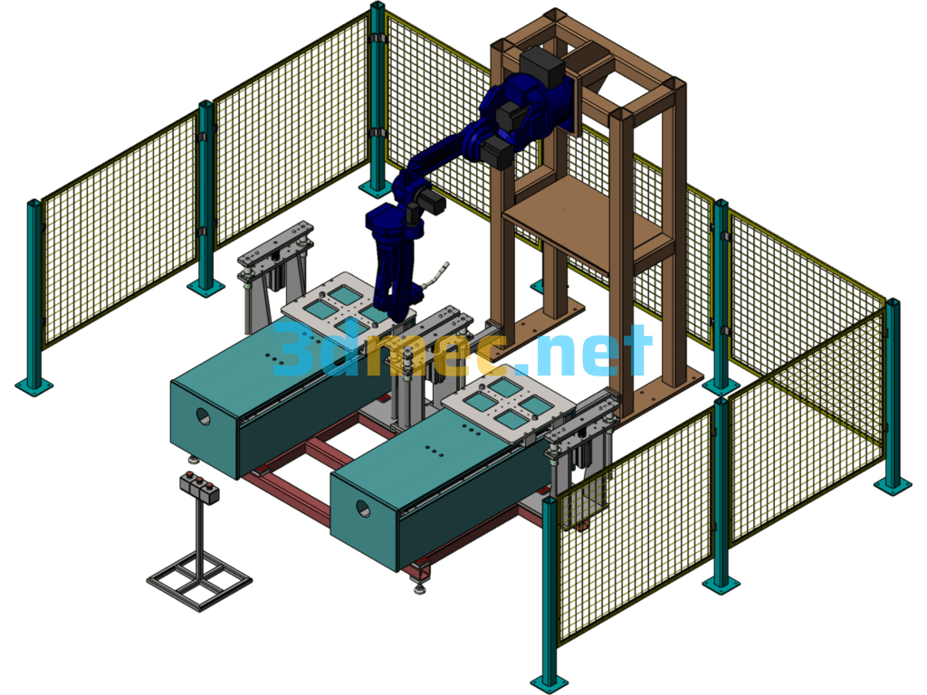 Robotic Ultrasonic Welding Equipment - 3D Model SolidWorks Free Download