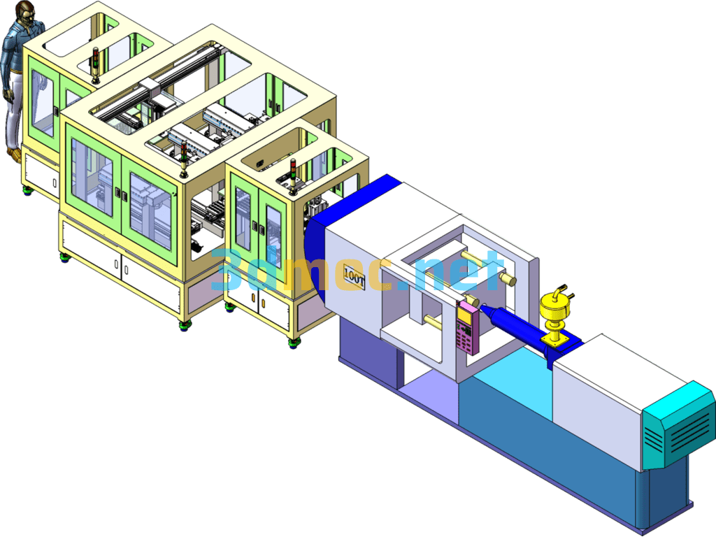 Laser Automatic Cutting Machine - 3D Model SolidWorks Free Download