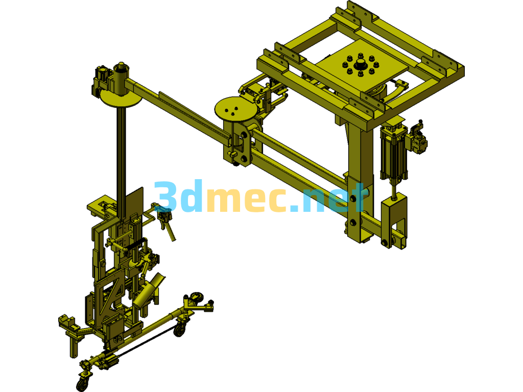 Automatic Door Closer Model Design - 3D Model SolidWorks Free Download