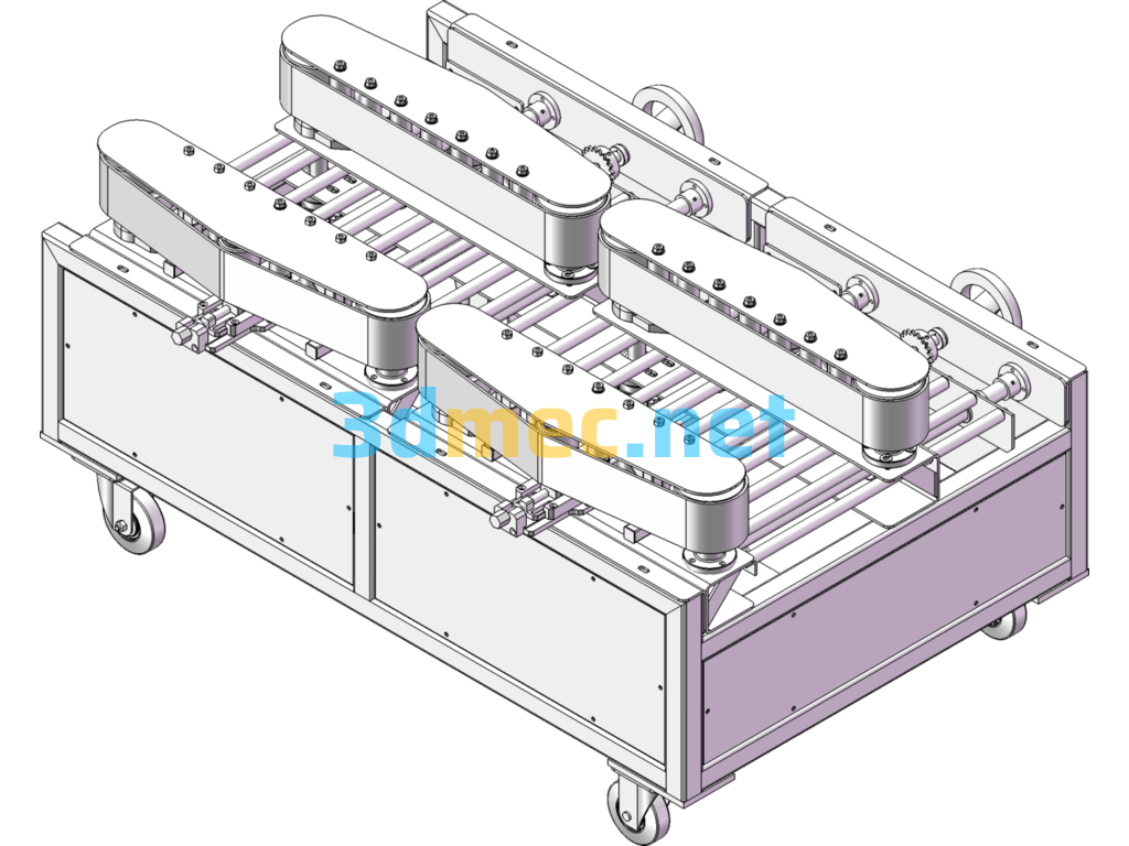 Side Belt Conveyor - 3D Model SolidWorks Free Download