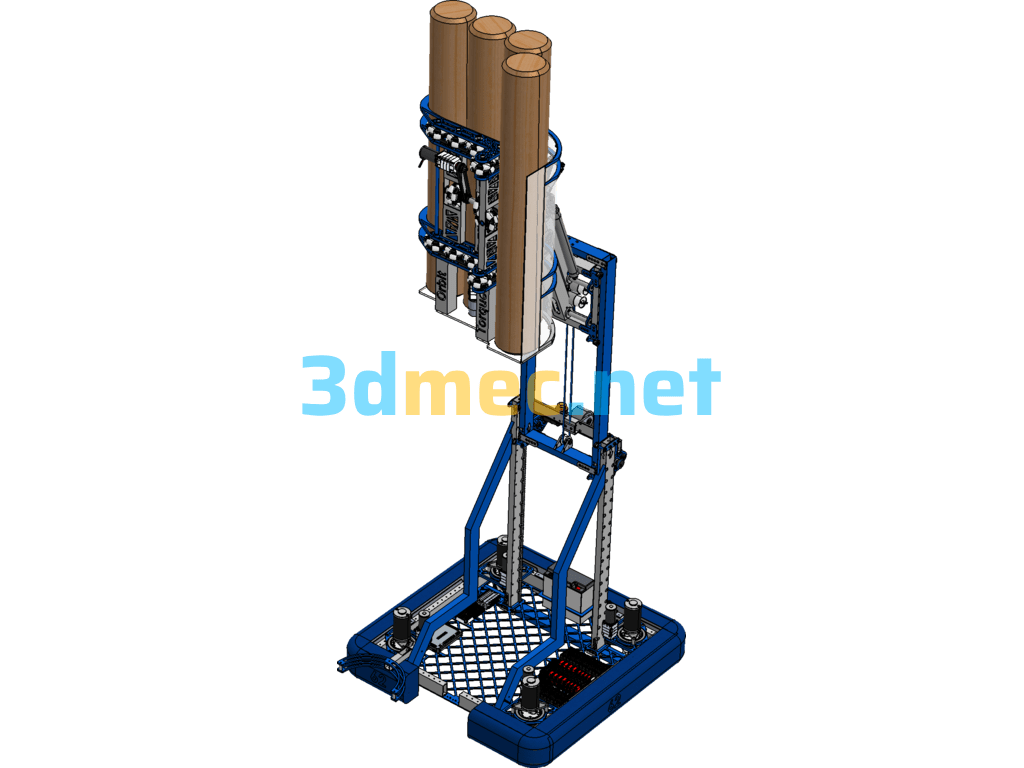 Wood Handling Machinery - 3D Model SolidWorks Free Download