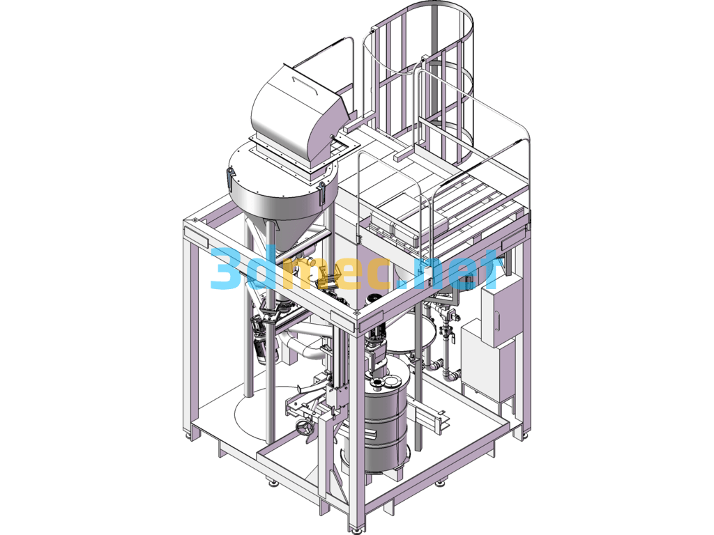 Mixer Detailed 3D Model - 3D Model SolidWorks Free Download